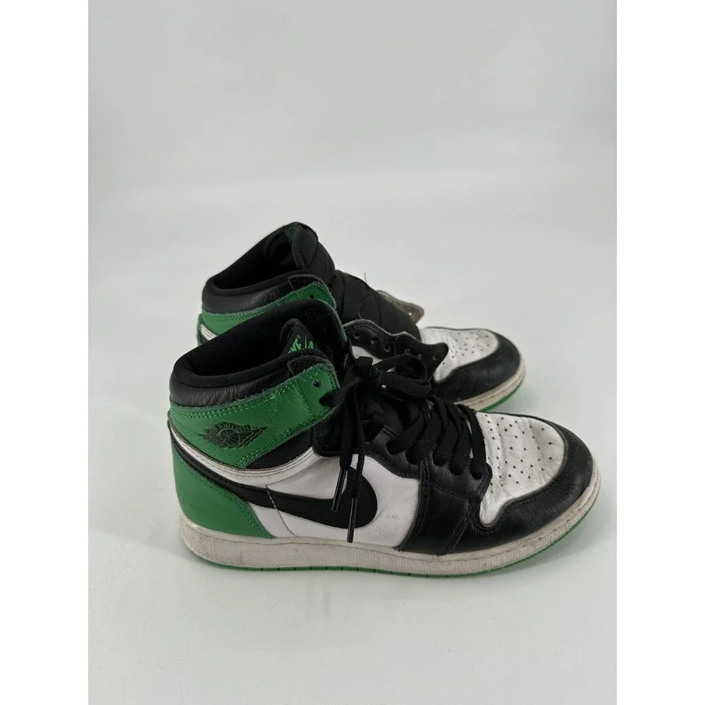 Nike Air Jordan 1 Retro Boys Size 6Y Green Athletic Shoes‎ Sneakers FD1437-031
